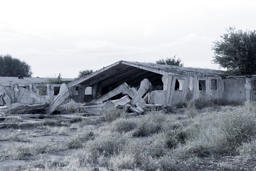 Fototapeta na wymiar Abandoned construction