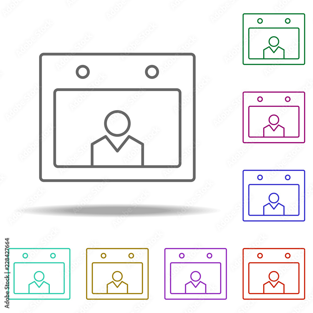Poster date of birth icon. elements of web in multi color style icons. simple icon for websites, web design
