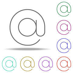 email sign icon. Elements of Web in multi color style icons. Simple icon for websites, web design, mobile app, info graphics