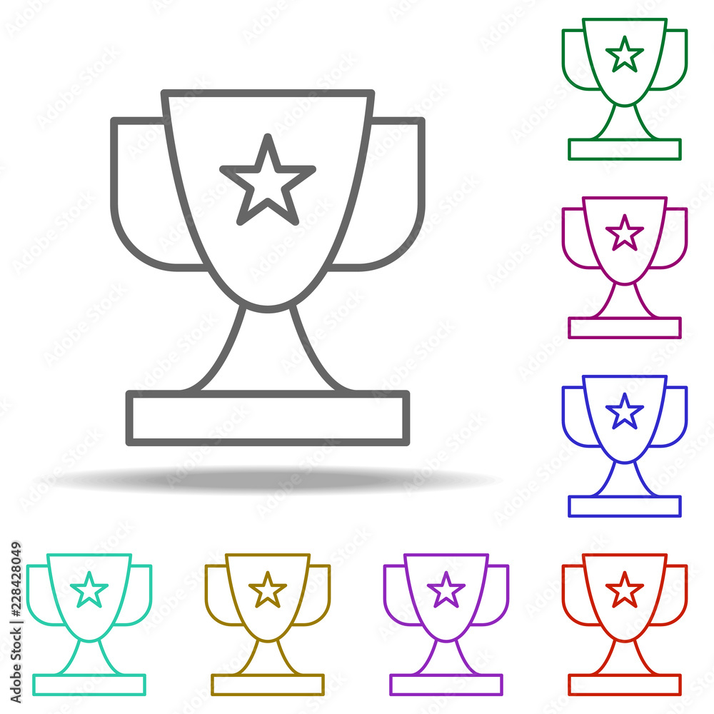 Poster prizes and awards icon. Elements of Web in multi color style icons. Simple icon for websites, web design, mobile app, info graphics