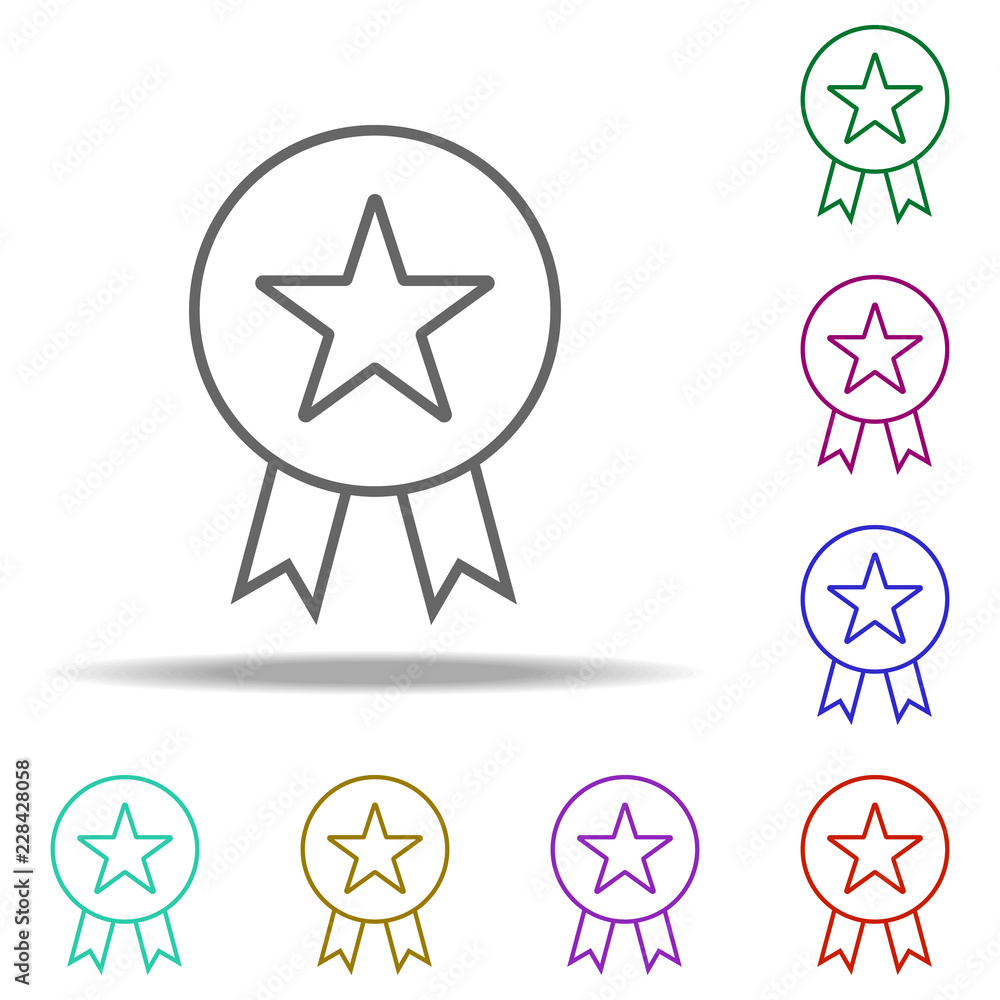 Poster prizes and awards icon. elements of web in multi color style icons. simple icon for websites, web de