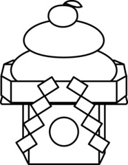 Realistic New Year's Japanese Rice Cake