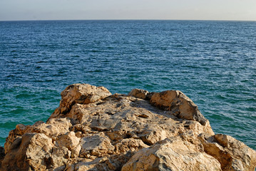 Approaching a precipice with the ocean and its horizon beyond.