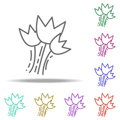 flowers icon. Elements of Beauty, make up, cosmetics in multi color style icons. Simple icon for websites, web design, mobile app, info graphics