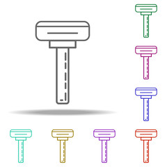 razor icon. Elements of Beauty, make up, cosmetics in multi color style icons. Simple icon for websites, web design, mobile app, info graphics