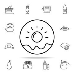 donut icon. Food and drink icons universal set for web and mobile