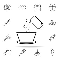 salt the soup icon. Food and drink icons universal set for web and mobile