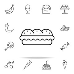 burger icon. Food and drink icons universal set for web and mobile