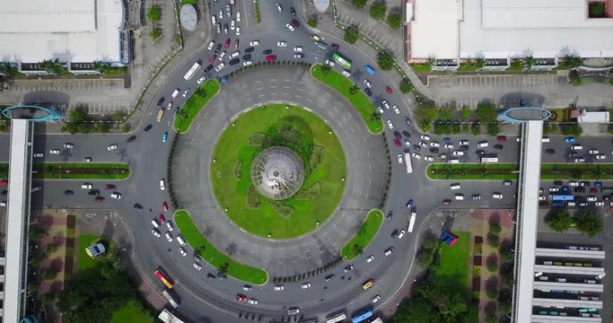 Aerial Architecture and Cityscape in Manilla, Philippines