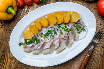 Herring with potatoes