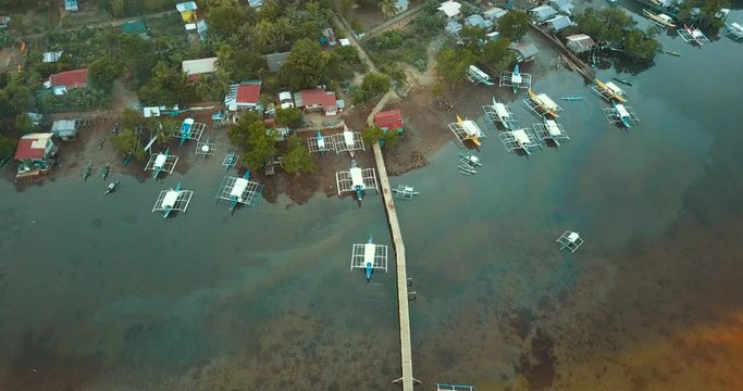 Marine pollution &sbquo;&Auml;&igrave; oil spill in beautiful tropical Coron Bay, Palawan, Philippines. UNESCO World Heritage Tentative List. Unsustainable tourism.