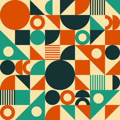 Retro Geometric Seamless Pattern