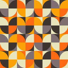 Retro Geometric Seamless Pattern