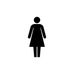 Wc icon. Toilet and restroom icon.Female symbol.
