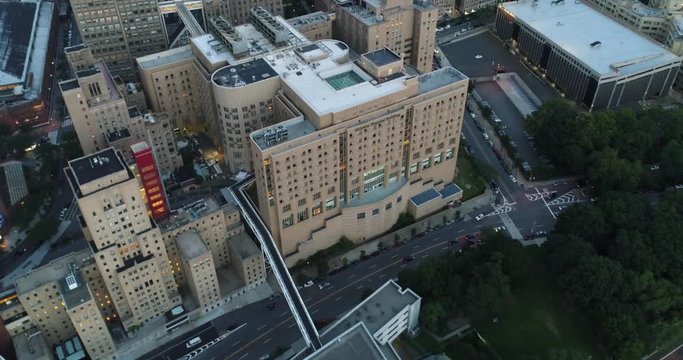 Aerial Of Hospital In New York City