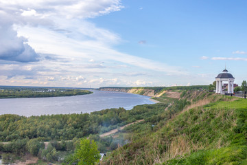Irtysh river near Tobolsk, Tyumen region, Russia