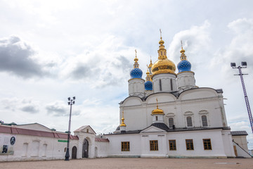 Fototapeta na wymiar Tobolsk Kremlin and St. Sophia Cathedral, Tobolsk, Tyumen region, Russia