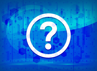Question icon midnight blue prime background