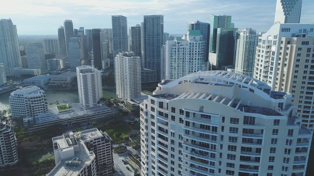 Aerial of Downtown Miami, Florida