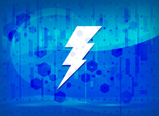 Electricity icon midnight blue prime background