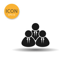 People icon isolated flat style.