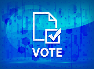 Vote (survey icon) midnight blue prime background