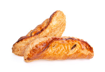 Fruit pie isolated on white background