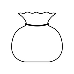 bag of land to plant isolated icon