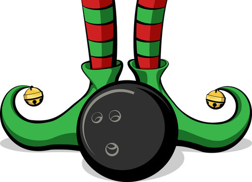 Bowling Ball Christmas Elf