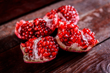 Grenades divided into slices