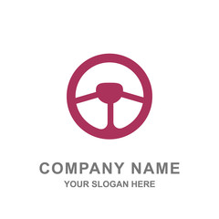 Car Steering Logo Vector