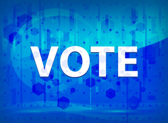 Vote midnight blue prime background