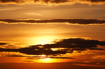 Clouds at sunset