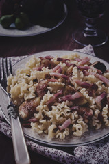 Italian Food Pasta Carbonara;