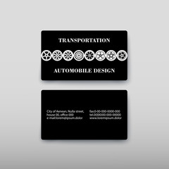 Business card containing contact information making it easier to find clients for promoting goods and services in the financial market