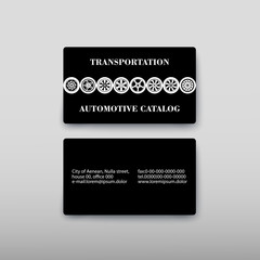 Business card containing contact information making it easier to find clients for promoting goods and services in the financial market