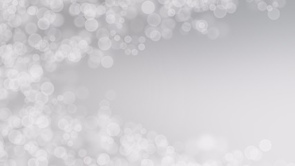 Abstract background Gray blur gradient with bokeh in christmas background