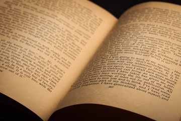 Fototapeta premium Close-Up of Open Book