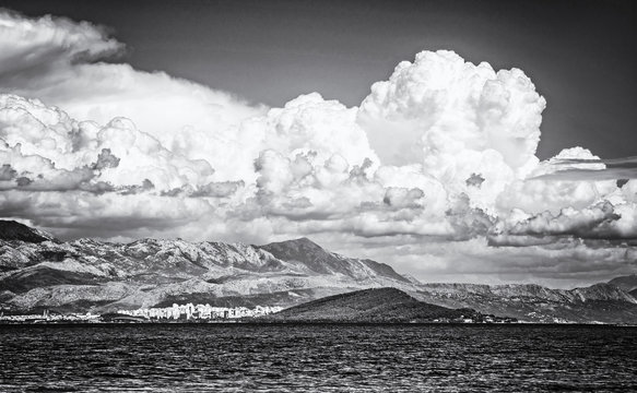 View from the Pantan Beach in Trogir