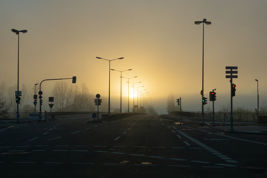 Der Tag beginnt in der Stadt 