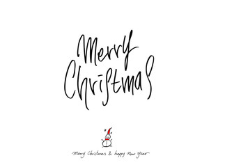 성탄절 / 손으로 그린 성탄전 카드