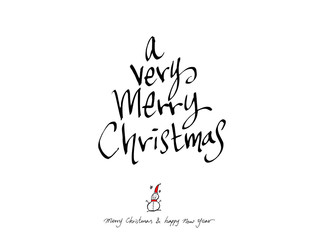 성탄절 / 손으로 그린 성탄전 카드