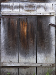 Old wooden door, texture brown with white color