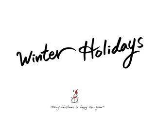 성탄절 / 손으로 그린 성탄전 카드