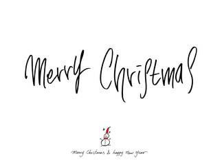 성탄절 / 손으로 그린 성탄전 카드