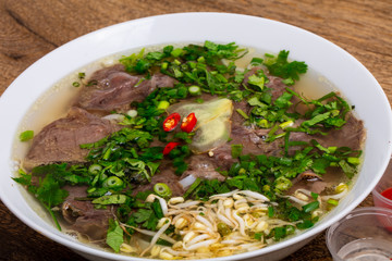 Vietnamese Pho Bo soup