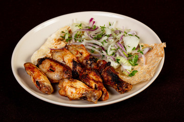 Grilled chicken wings