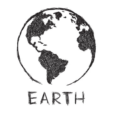 Planet Earth Rough Sketch