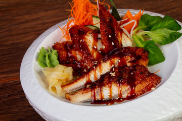 Japanese sahimi - eel