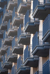 Fototapeta premium Balconies of a modern building.